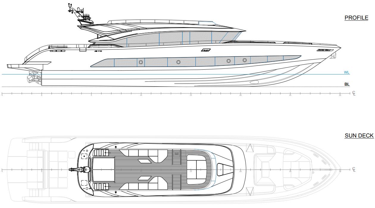 AB 110 completed yacht model visual 12