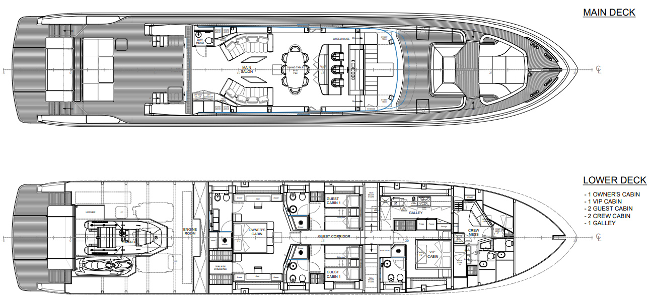 AB 110 completed yacht model visual 13