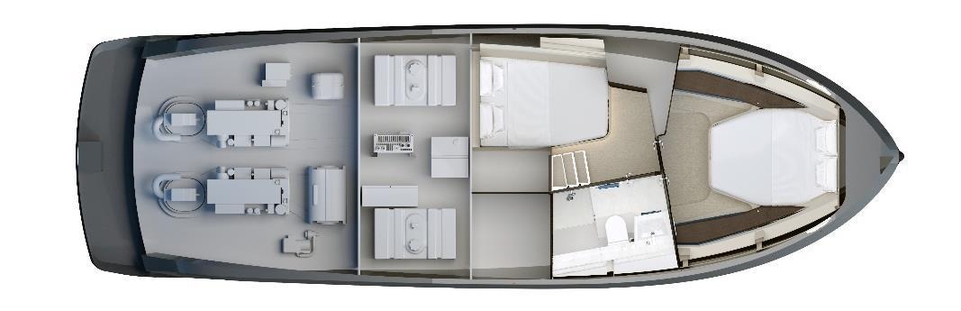 Bekkers AZUR 45 accommodation arrangement