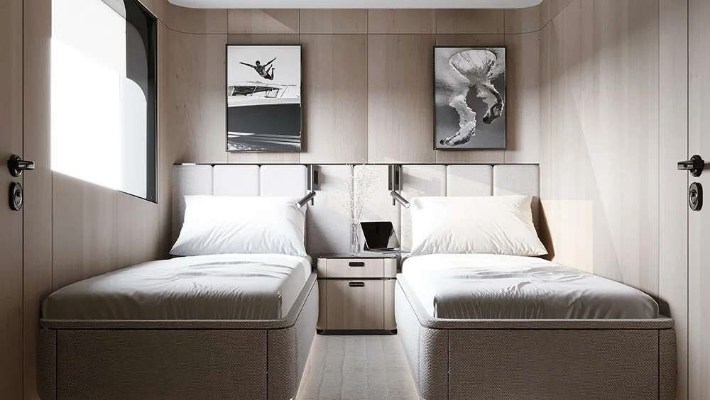 LAHMA twin guest cabin concept