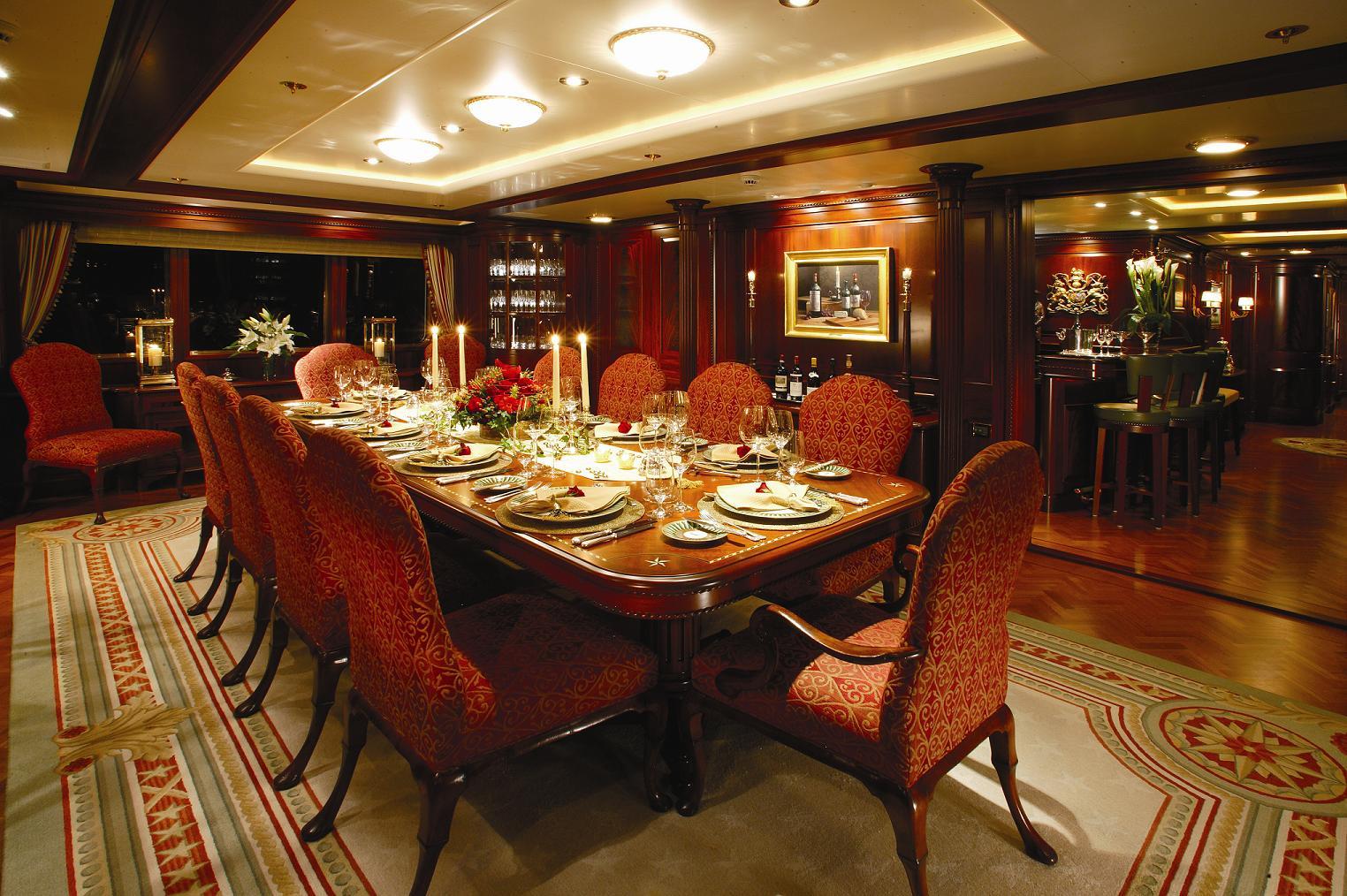 Paraffin formal dining table