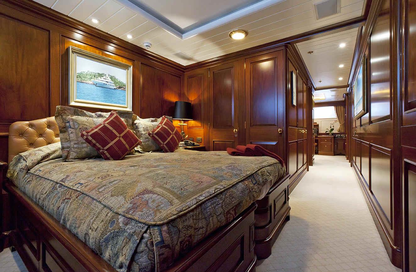 Paraffin guest stateroom with timber joinery