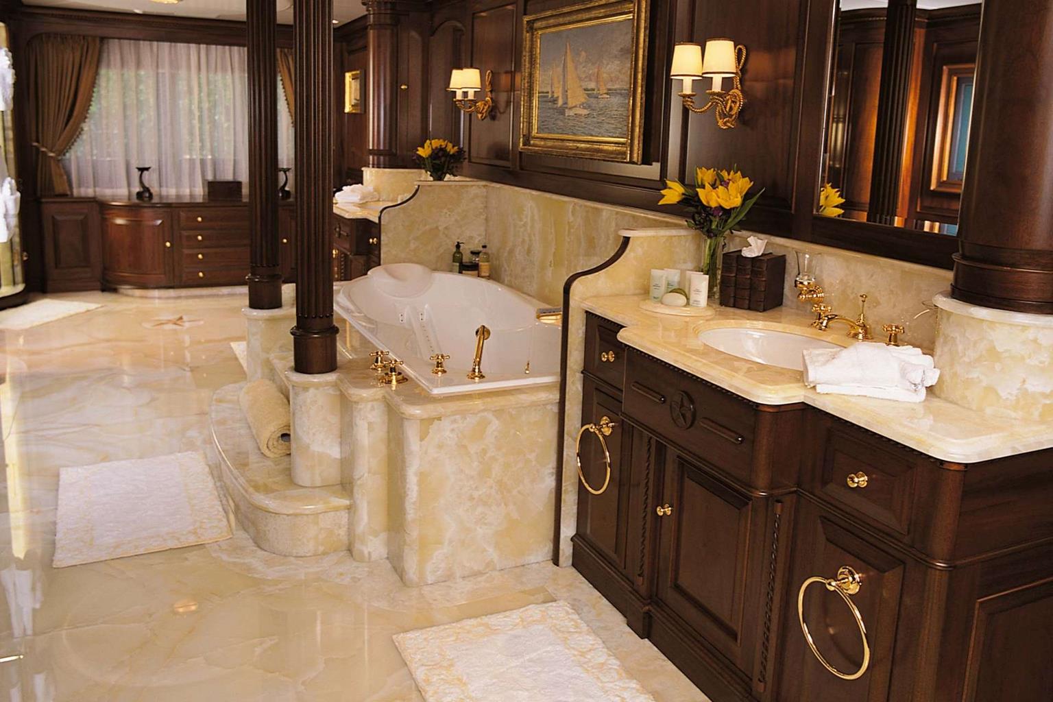 Paraffin marble bathroom