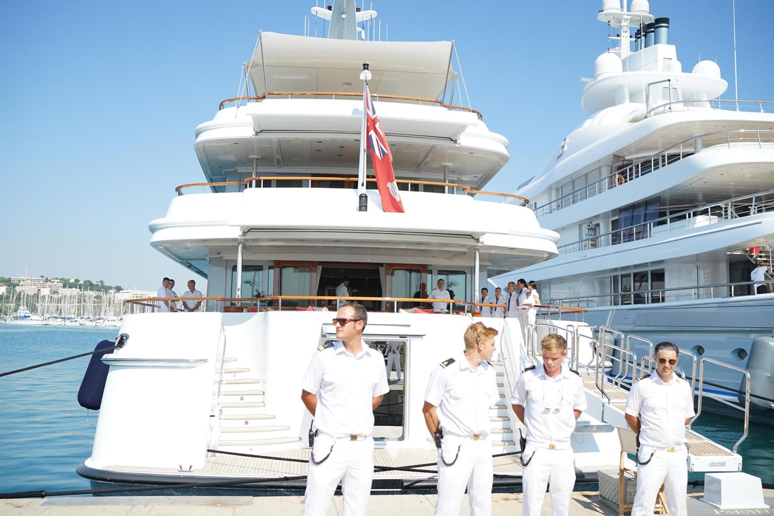 Paraffin crew pictured on the aft deck