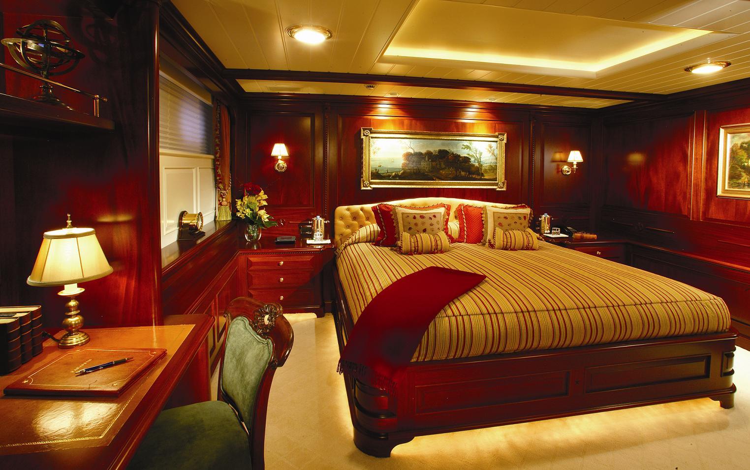 Paraffin guest stateroom with red detailing